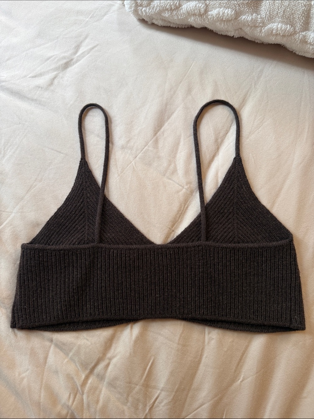 Scanlan Theodore Black Ribbed Knit Bralette - Picture 2 of 6